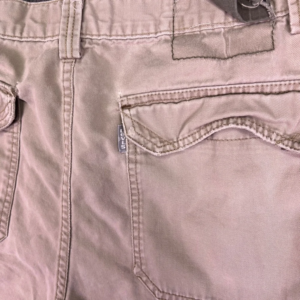 VTG Levis SilverTab Cargo Shorts Mens 38 Khaki Tan Relaxed Fit Tactical Workwear